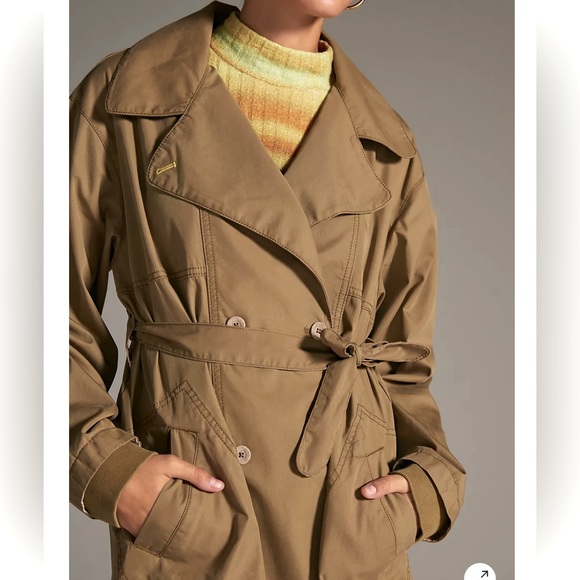 Pilcro Jackets & Blazers - Anthropologie Pilcro Moss Trench, Size M
